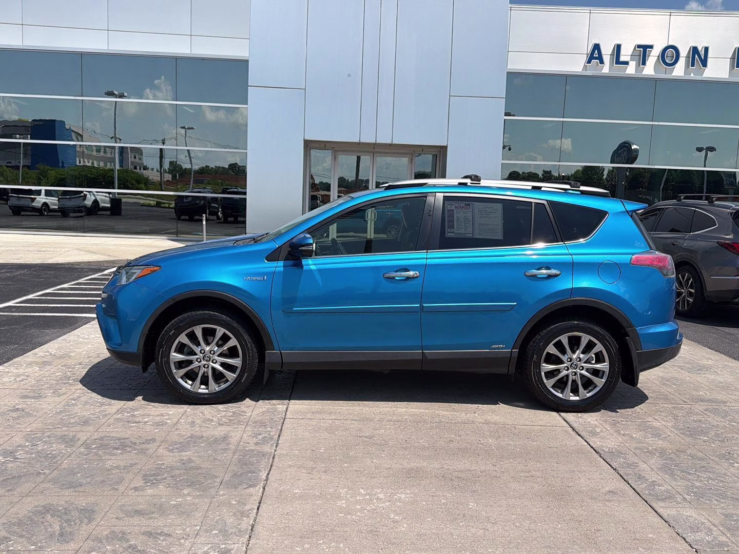 2016 Electric Storm Blue Toyota RAV4 Hybrid Limited AWD SUV