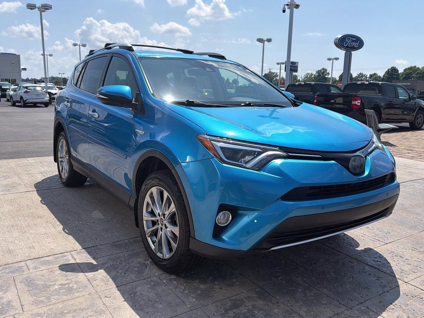 2016 Electric Storm Blue Toyota RAV4 Hybrid Limited AWD SUV