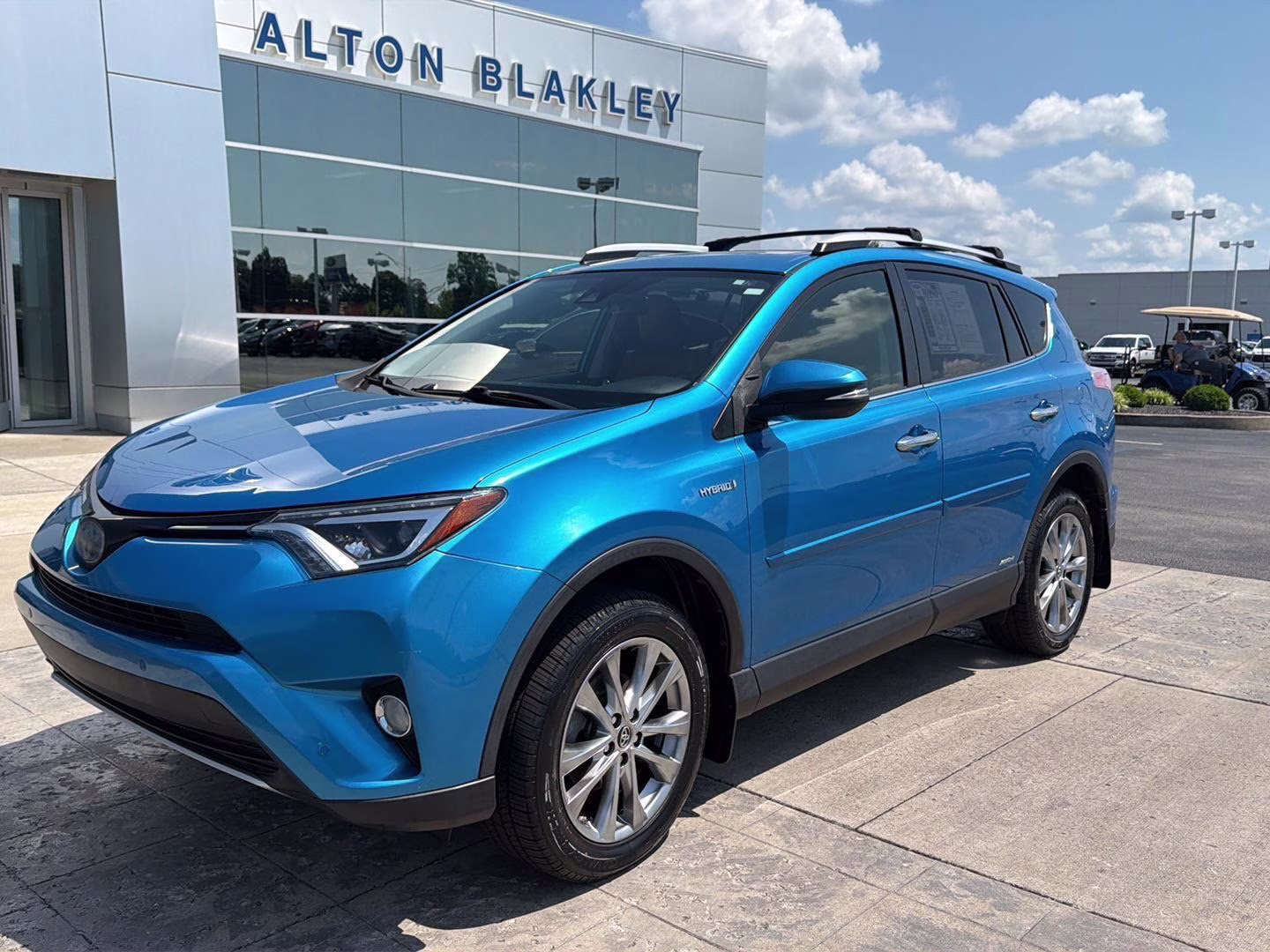 2016 Electric Storm Blue Toyota RAV4 Hybrid Limited AWD SUV