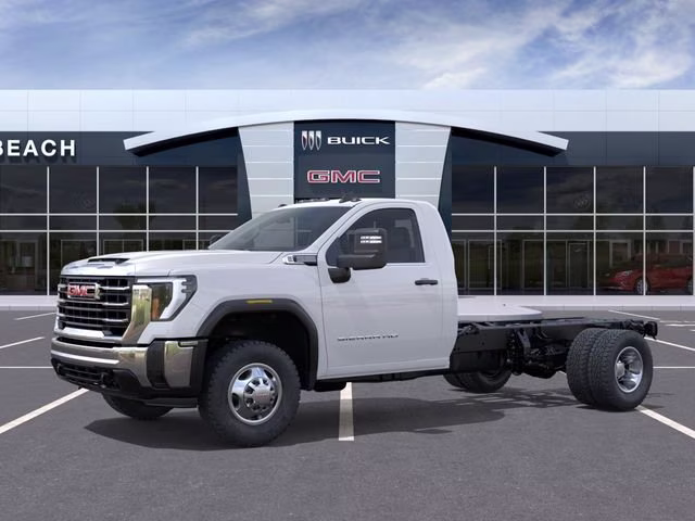 2026 Summit White GMC Sierra 3500 HD Chassis Cab Pro 4X4 Truck