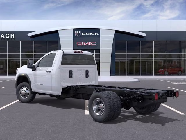 2026 Summit White GMC Sierra 3500 HD Chassis Cab Pro 4X4 Truck
