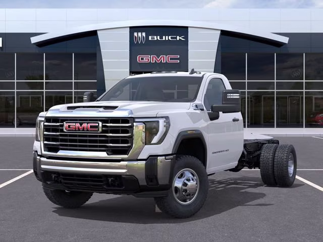 2026 Summit White GMC Sierra 3500 HD Chassis Cab Pro 4X4 Truck