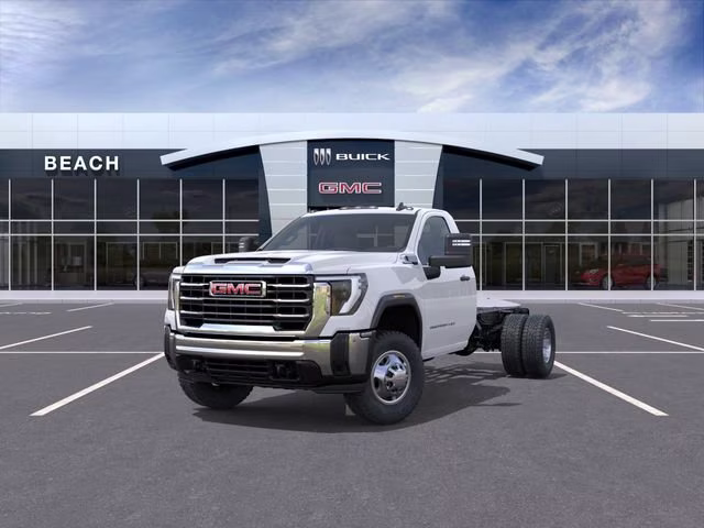 2026 Summit White GMC Sierra 3500 HD Chassis Cab Pro 4X4 Truck