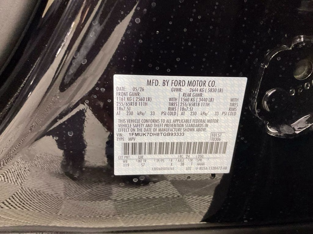 2026 Black Metallic Ford Explorer Active RWD SUV