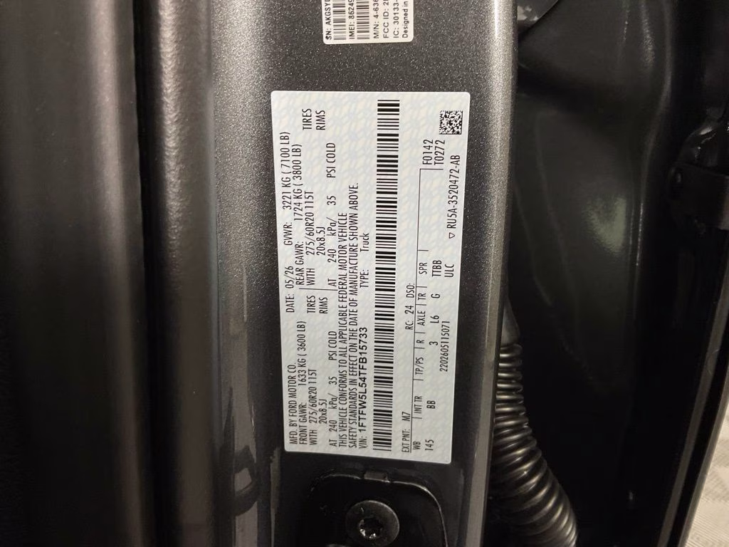 2026 Gray Metallic Ford F-150 Lariat 4X4 Truck
