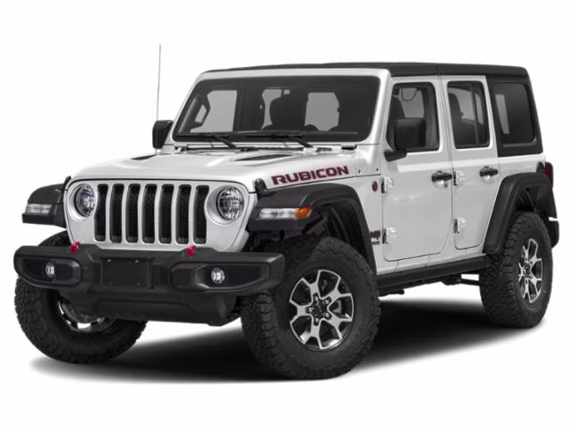 2019 Bright White Clearcoat Jeep Wrangler Unlimited Rubicon 4X4 SUV