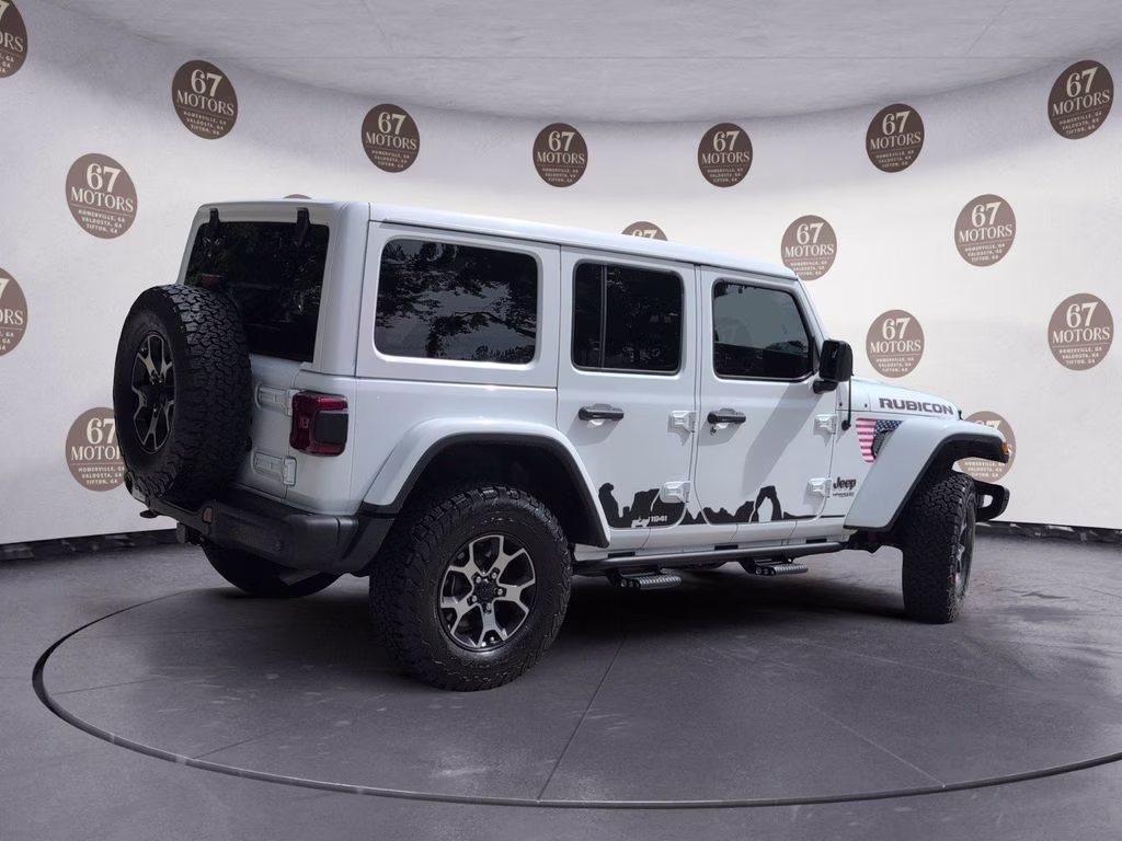 2019 Bright White Clearcoat Jeep Wrangler Unlimited Rubicon 4X4 SUV