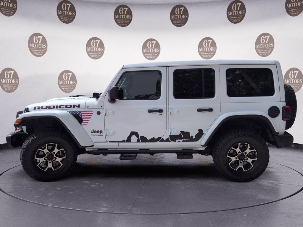 2019 Bright White Clearcoat Jeep Wrangler Unlimited Rubicon 4X4 SUV