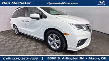 2018 White Diamond Pearl Honda Odyssey EX-L FWD Van