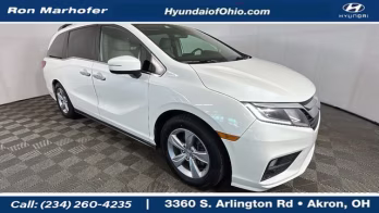 2018 White Diamond Pearl Honda Odyssey EX-L FWD Van
