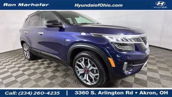 2021 Dark Ocean Blue/Black Roof Kia Seltos SX AWD SUV