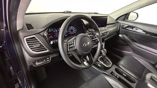 2021 Dark Ocean Blue/Black Roof Kia Seltos SX AWD SUV
