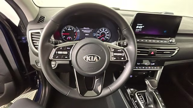2021 Dark Ocean Blue/Black Roof Kia Seltos SX AWD SUV