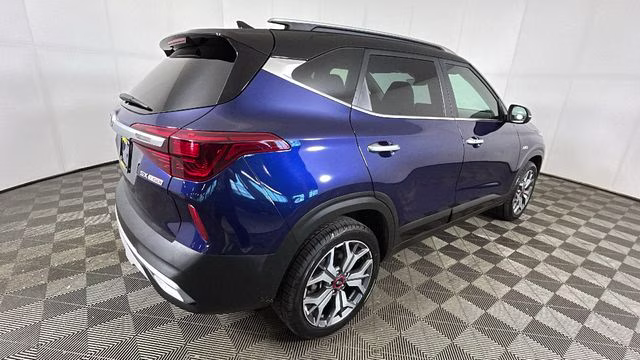 2021 Dark Ocean Blue/Black Roof Kia Seltos SX AWD SUV