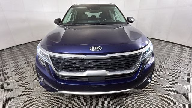 2021 Dark Ocean Blue/Black Roof Kia Seltos SX AWD SUV