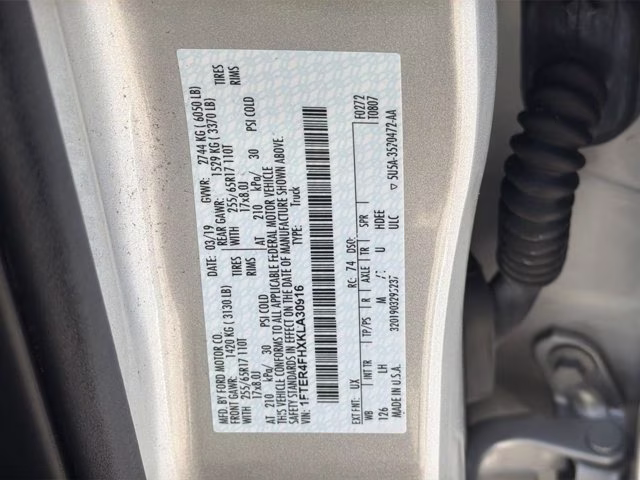 2019 Ingot Silver Ford Ranger XLT 4X4 Truck