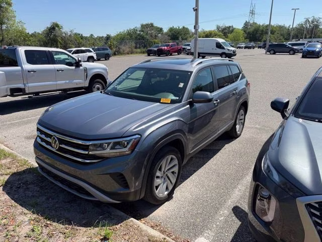 2021 Platinum Gray Metallic Volkswagen Atlas SEL FWD SUV
