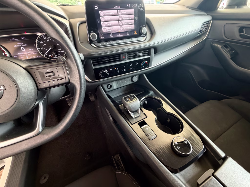 2024 Glacier White Nissan Rogue S AWD SUV