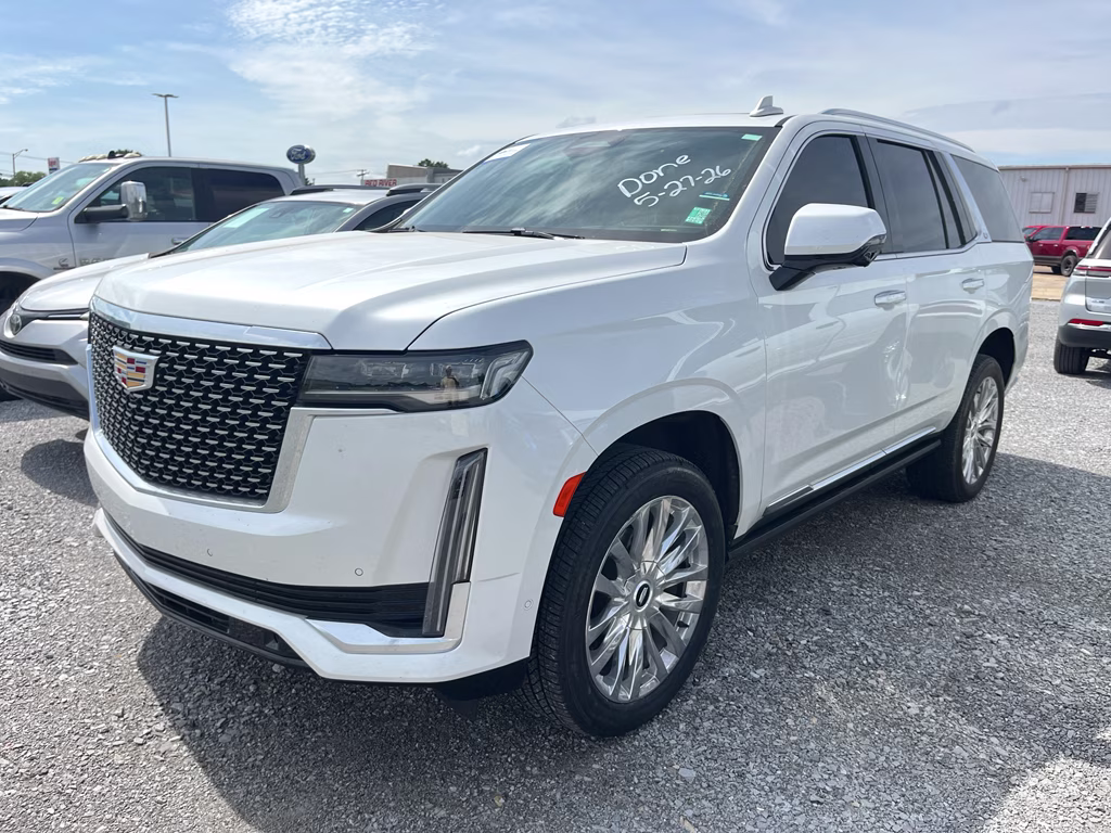 2024 Crystal White Tricoat Cadillac Escalade 4WD Premium Luxury 4X4 SUV