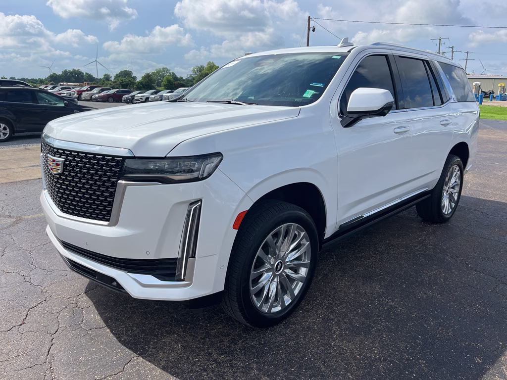 2024 Crystal White Tricoat Cadillac Escalade 4WD Premium Luxury 4X4 SUV