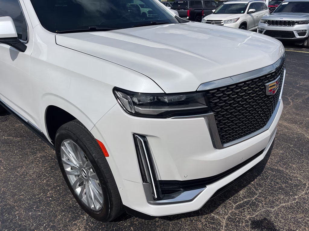 2024 Crystal White Tricoat Cadillac Escalade 4WD Premium Luxury 4X4 SUV