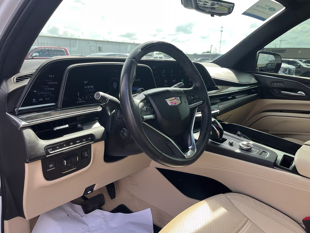 2024 Crystal White Tricoat Cadillac Escalade 4WD Premium Luxury 4X4 SUV