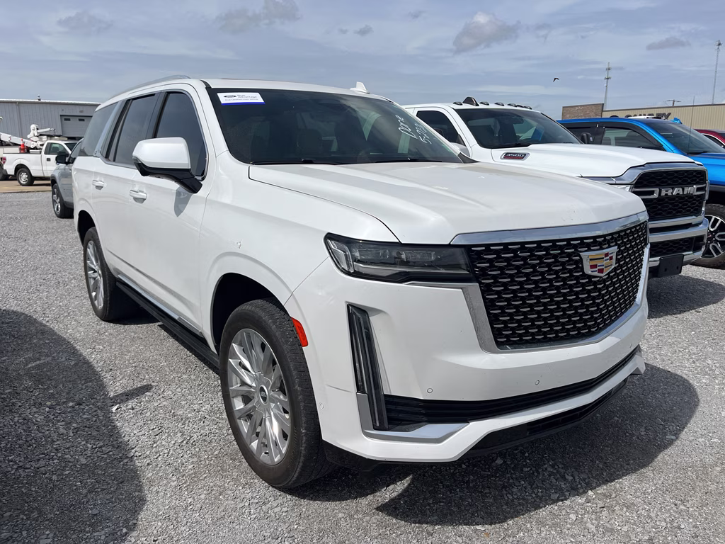 2024 Crystal White Tricoat Cadillac Escalade 4WD Premium Luxury 4X4 SUV