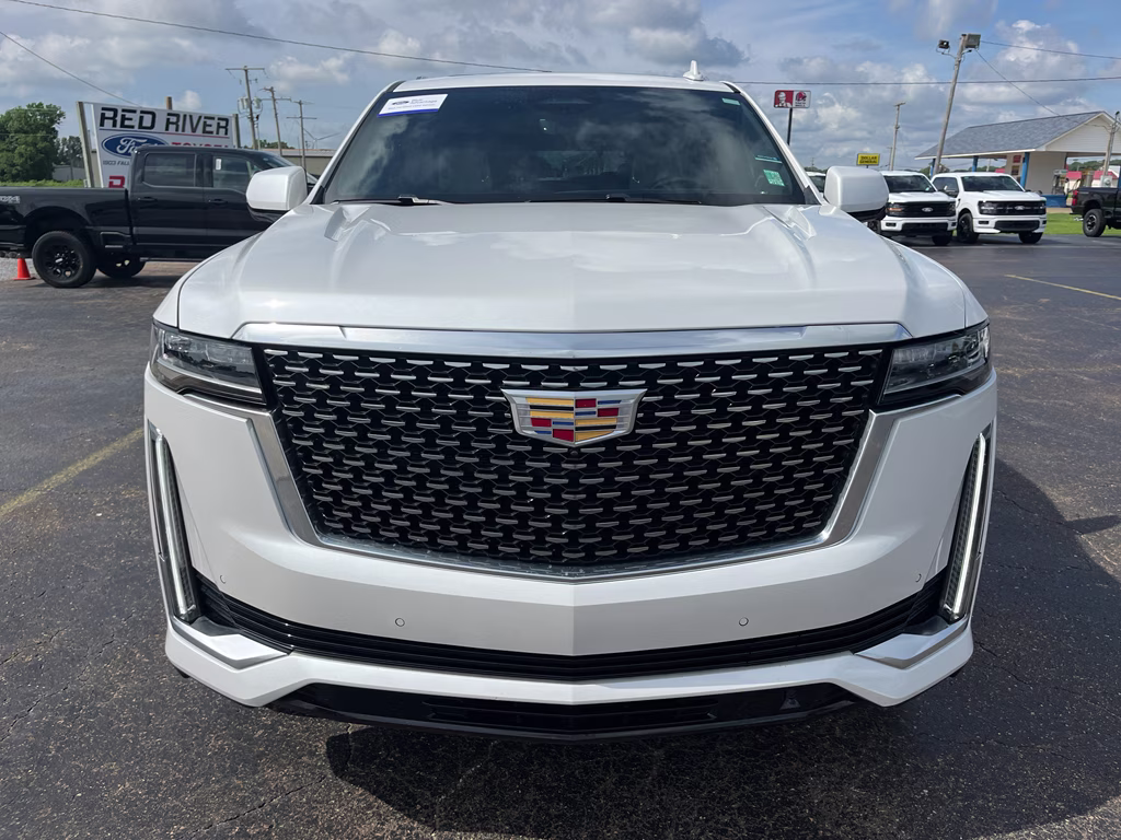 2024 Crystal White Tricoat Cadillac Escalade 4WD Premium Luxury 4X4 SUV