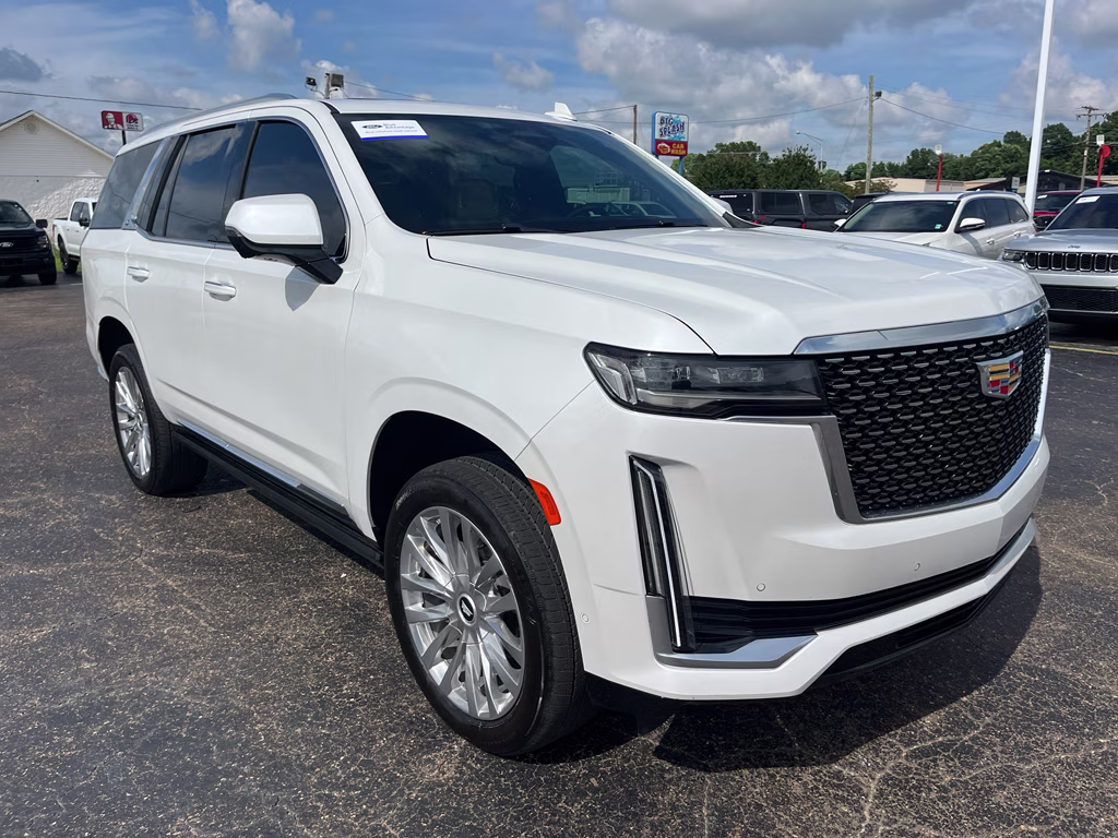 2024 Crystal White Tricoat Cadillac Escalade 4WD Premium Luxury 4X4 SUV