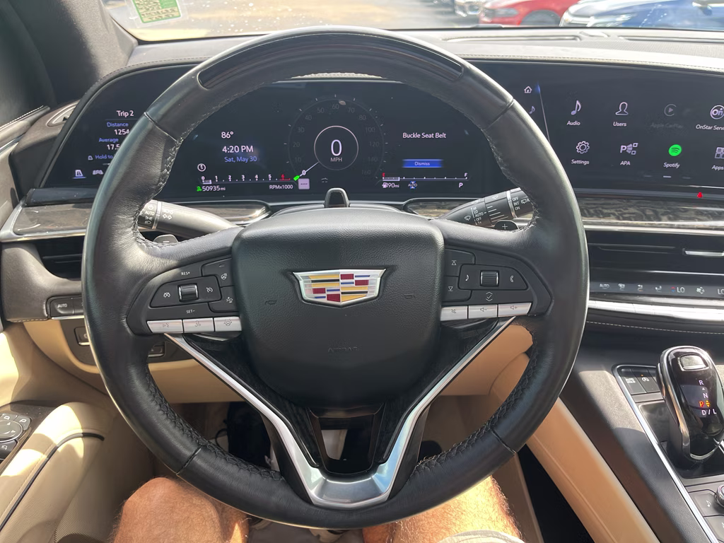 2024 Crystal White Tricoat Cadillac Escalade 4WD Premium Luxury 4X4 SUV