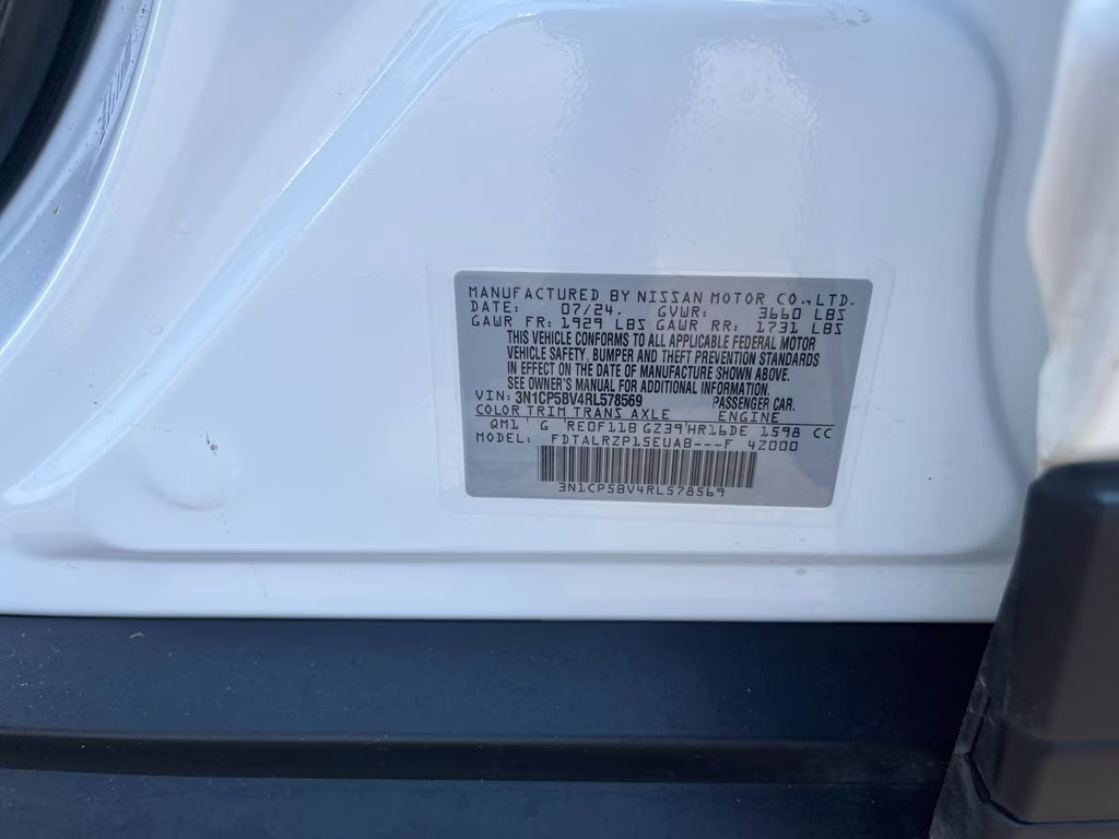 2024 Fresh Powder Nissan Kicks S FWD SUV
