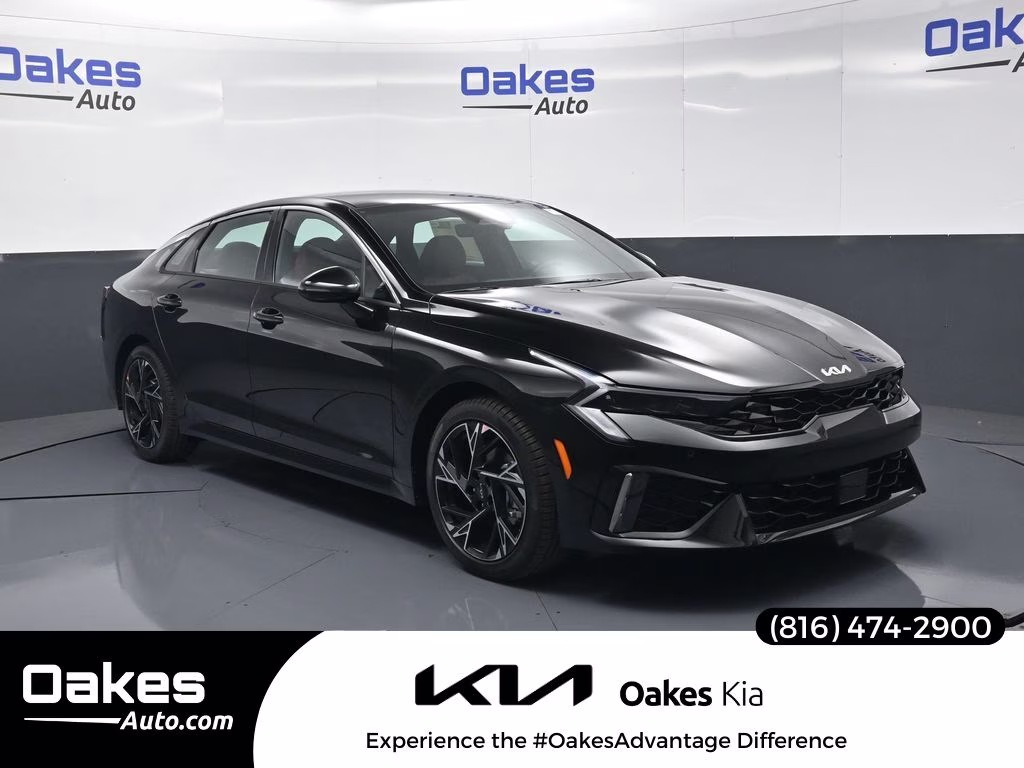 2026 Aurora Black Pearl Kia K5 GT-Line AWD Sedan