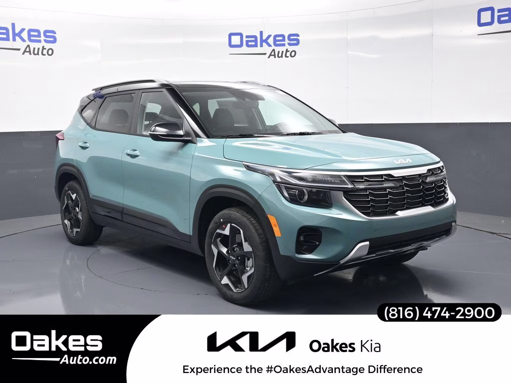 2026 Pluton Blue/Black Roof Kia Seltos S AWD SUV