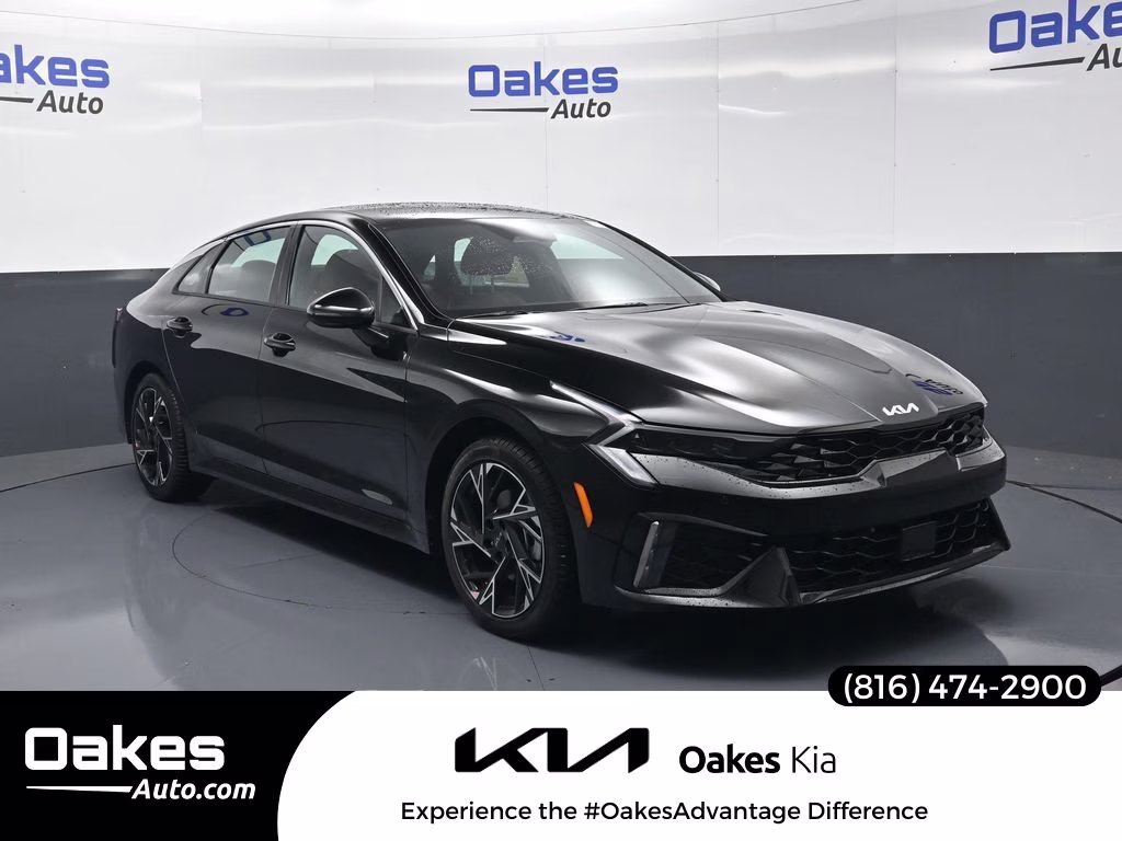 2026 Aurora Black Pearl Kia K5 GT-Line AWD Sedan