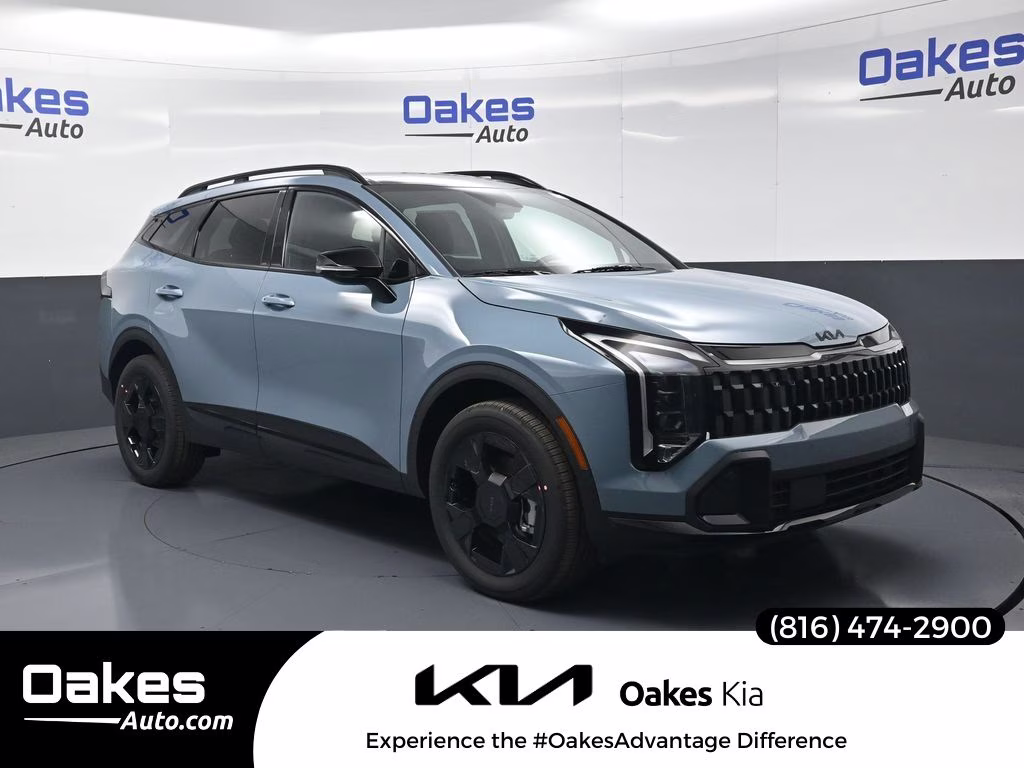 2026 Heritage Blue Kia Sportage Hybrid X-Line AWD SUV