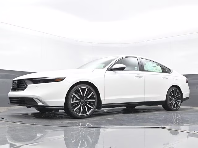 2026 Platinum White Pearl Honda Accord Hybrid Touring FWD Sedan