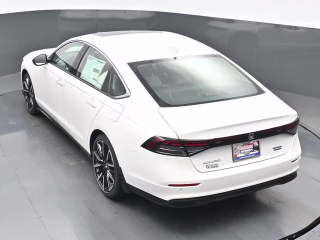 2026 Platinum White Pearl Honda Accord Hybrid Touring FWD Sedan
