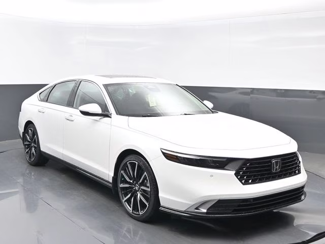 2026 Platinum White Pearl Honda Accord Hybrid Touring FWD Sedan