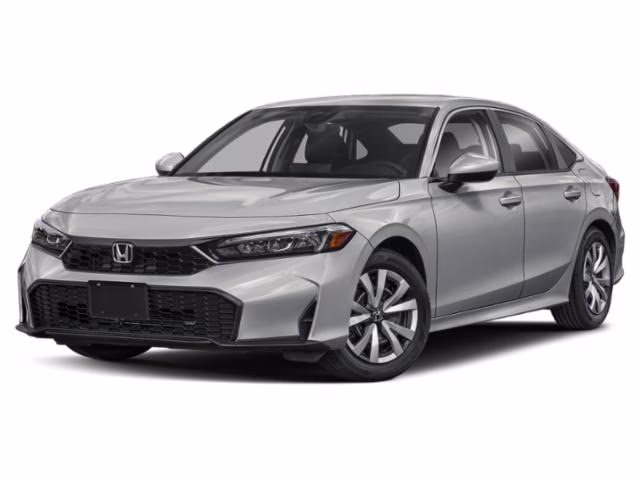 2026 Solar Silver Metallic Honda Civic LX FWD Sedan