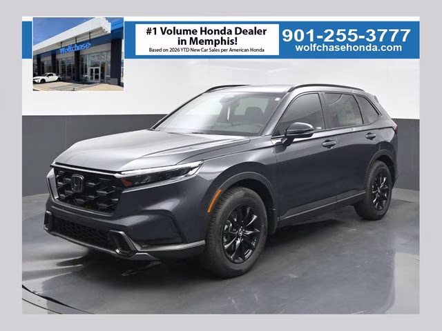 2026 Meteorite Gray Metallic Honda CR-V Hybrid Sport-L AWD SUV