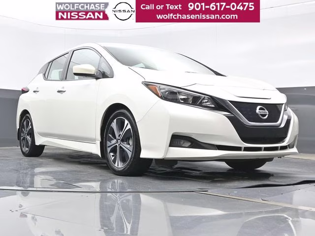 2022 Pearl White Nissan LEAF SV FWD Hatchback