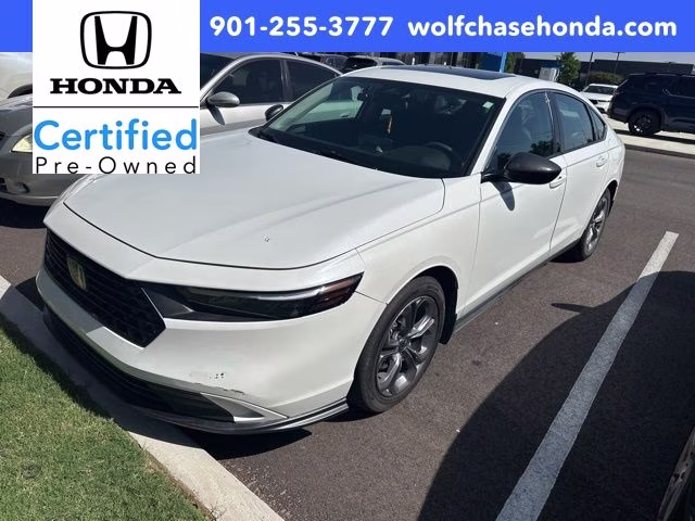 2023 Platinum White Pearl Honda Accord EX FWD Sedan