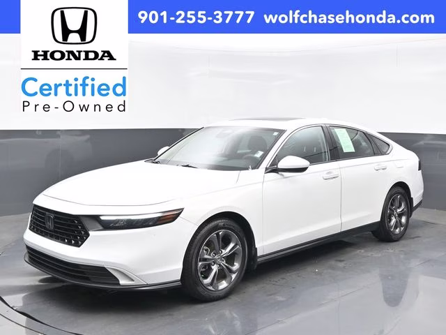 2023 Platinum White Pearl Honda Accord EX FWD Sedan