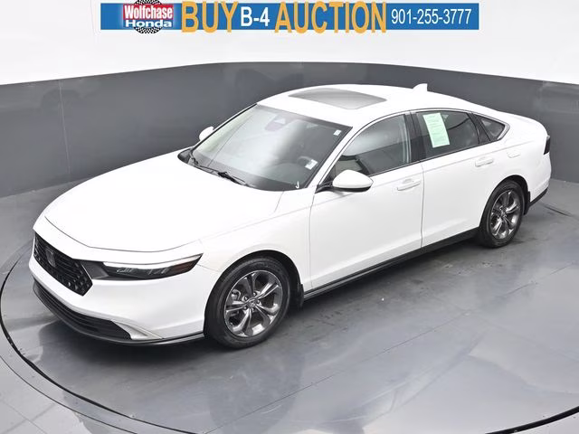 2023 Platinum White Pearl Honda Accord EX FWD Sedan