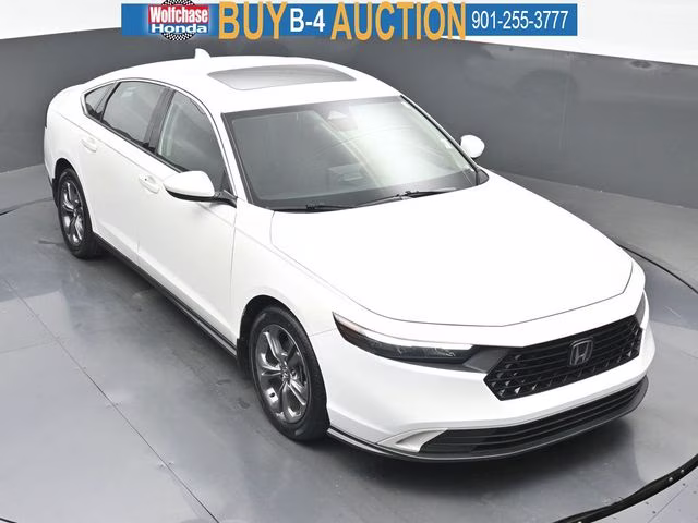 2023 Platinum White Pearl Honda Accord EX FWD Sedan