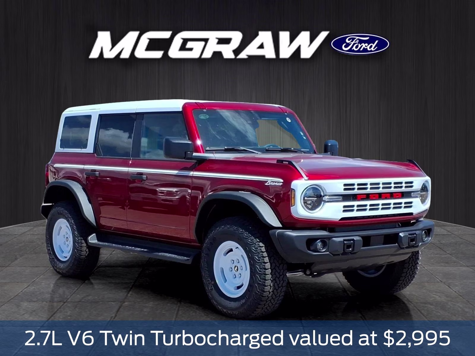 2026 Ruby Red Metallic Ford Bronco Heritage Edition 4X4 SUV