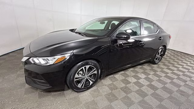 2023 Super Black Nissan Sentra SV FWD Sedan