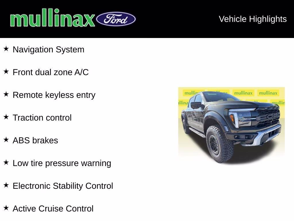 2026 Shelter Green Ford F-150 Raptor 4X4 Truck