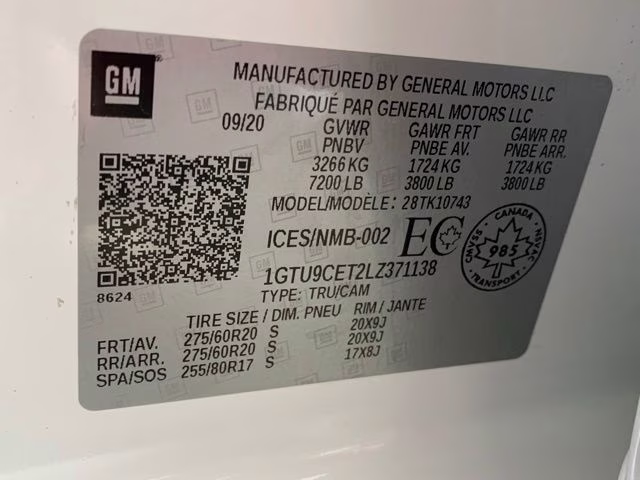 2020 Summit White GMC Sierra 1500 Elevation 4X4 Truck