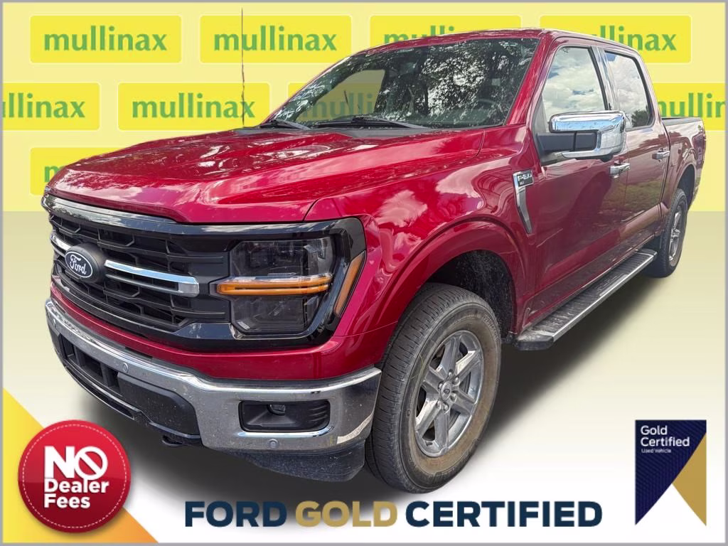 2024 Rapid Red Metallic Tinted Clearcoat Ford F-150 XLT 4X4 Truck